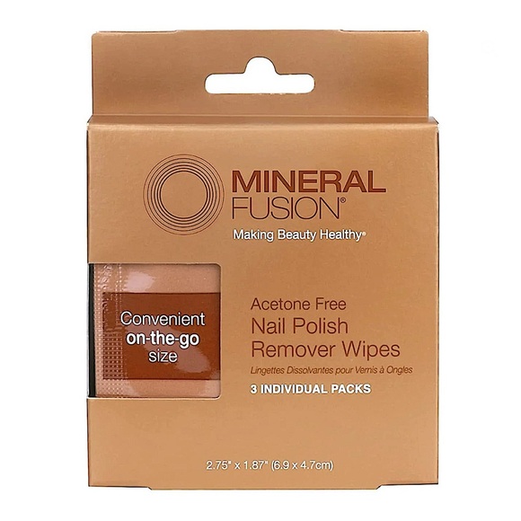 3/$10 Mineral Fusion Acetone Free Nail Polish Remover Wipes - Picture 1 of 5